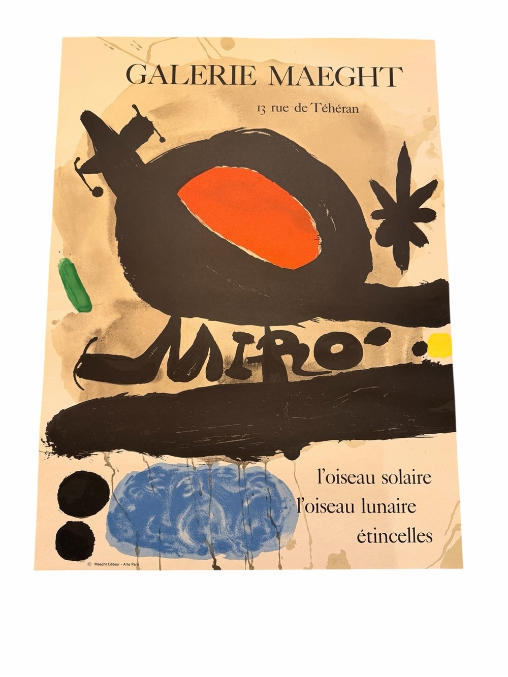 MIRO POSTER GALLERY MAEGHT ABSTRACT SURREALIST FAMOUS LARGE VINTAGE Modernism